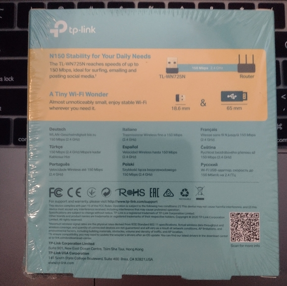 TP-link 150 Mbps Wireless N Nano USB Adapter - Picture 4 of 4